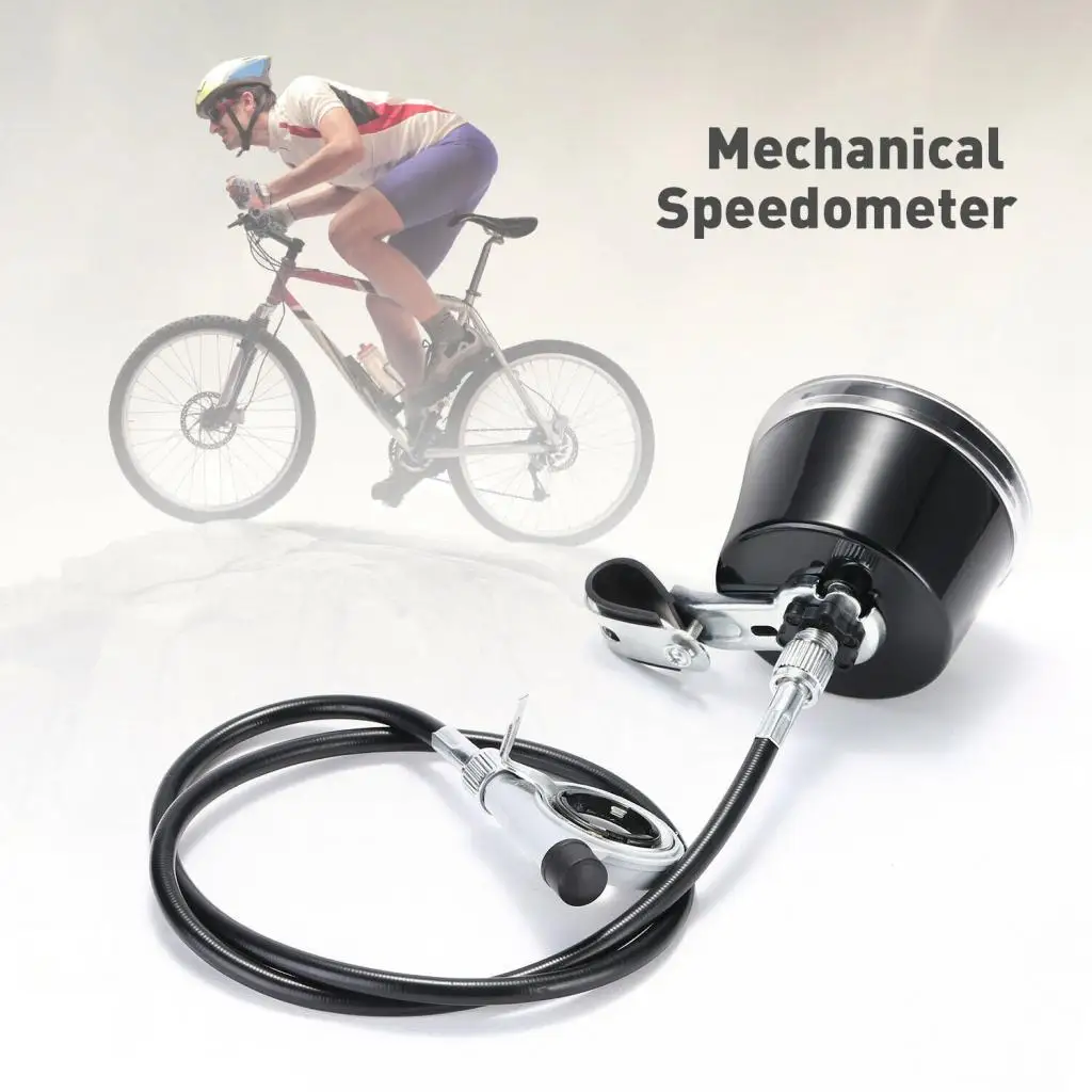 Universal Mechanical Odometer Bicycle Bike Speedometer with Machine Hardware