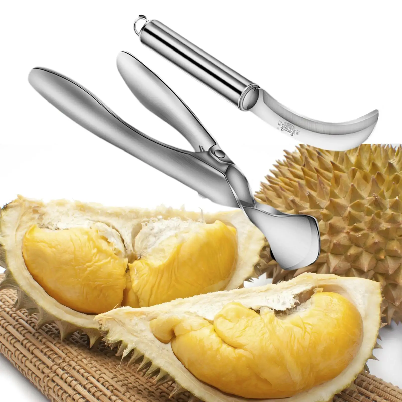 Fruit Durian Shell Opener Clip Sheller Clamp for travel party Household