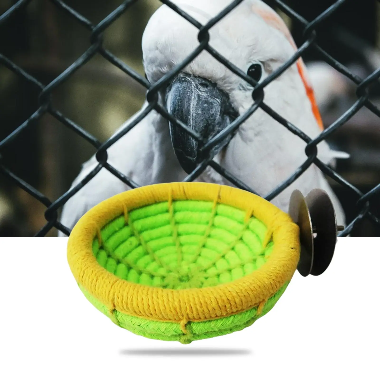 Pet Bird Nest Hanging Sleeping Bed Cotton Rope Cave Cage Toys Soft Bird House Hut for Cockatoo Parrot Lovebird Budgies Hamster