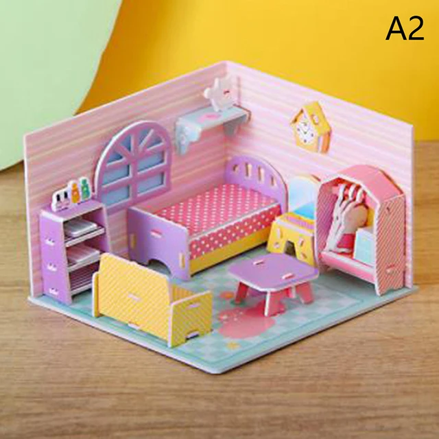 Doll Blogger's Doll House (ASSEMBLED and printed on waterproof photo paper  with cold laminating film for protection), Birthday Christmas Gift Paper  Doll House, Paper Doll, Kids Activity, Quiet Book