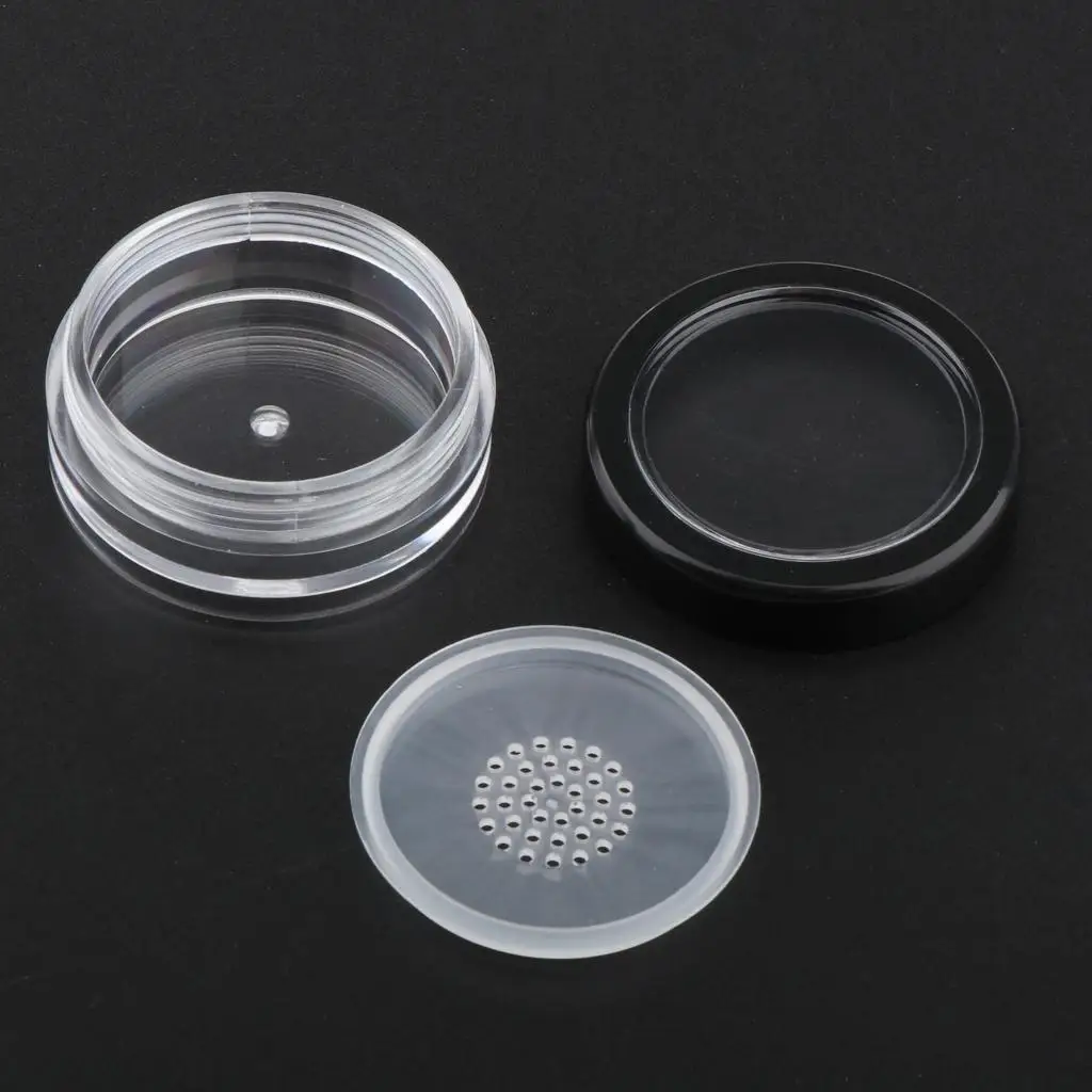 10PCS 10g 0. Empty Loose  Puff Case   Blusher Makeup Cosmetic Jar Container for or DIY Products
