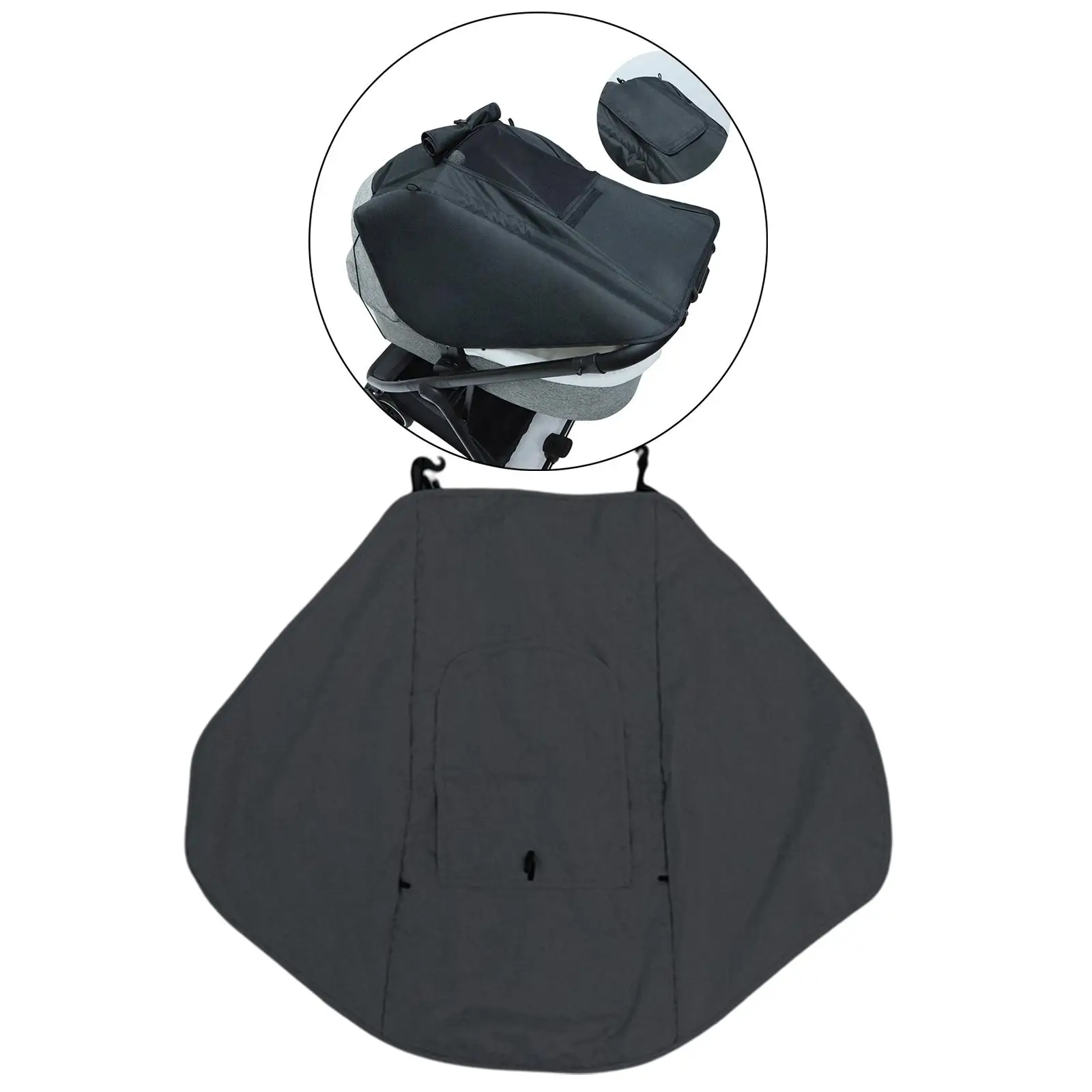 Durable Stroller sun shade Adjustable with Viewing Window for Pram Infants
