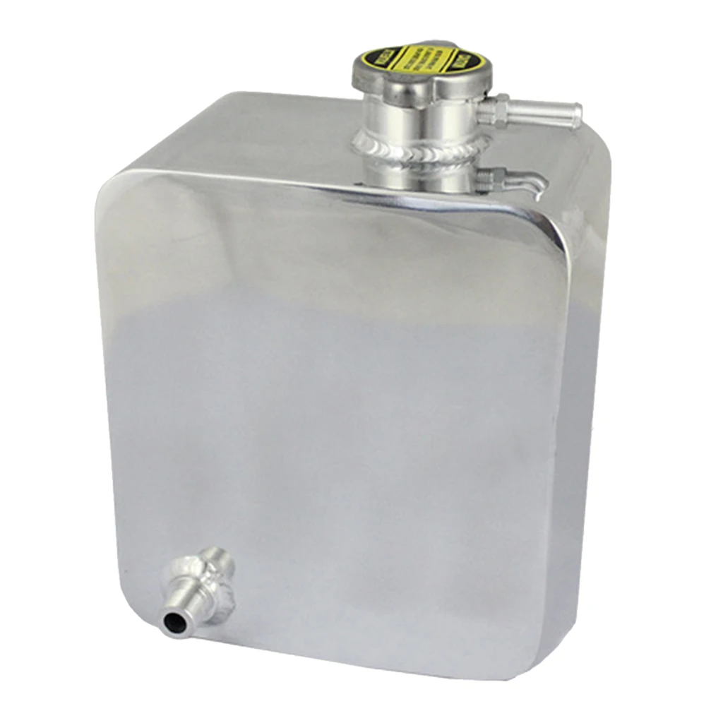 Aluminium Coolant Tank 2.5L Oil Catch Can Breather Tank TIG Welded