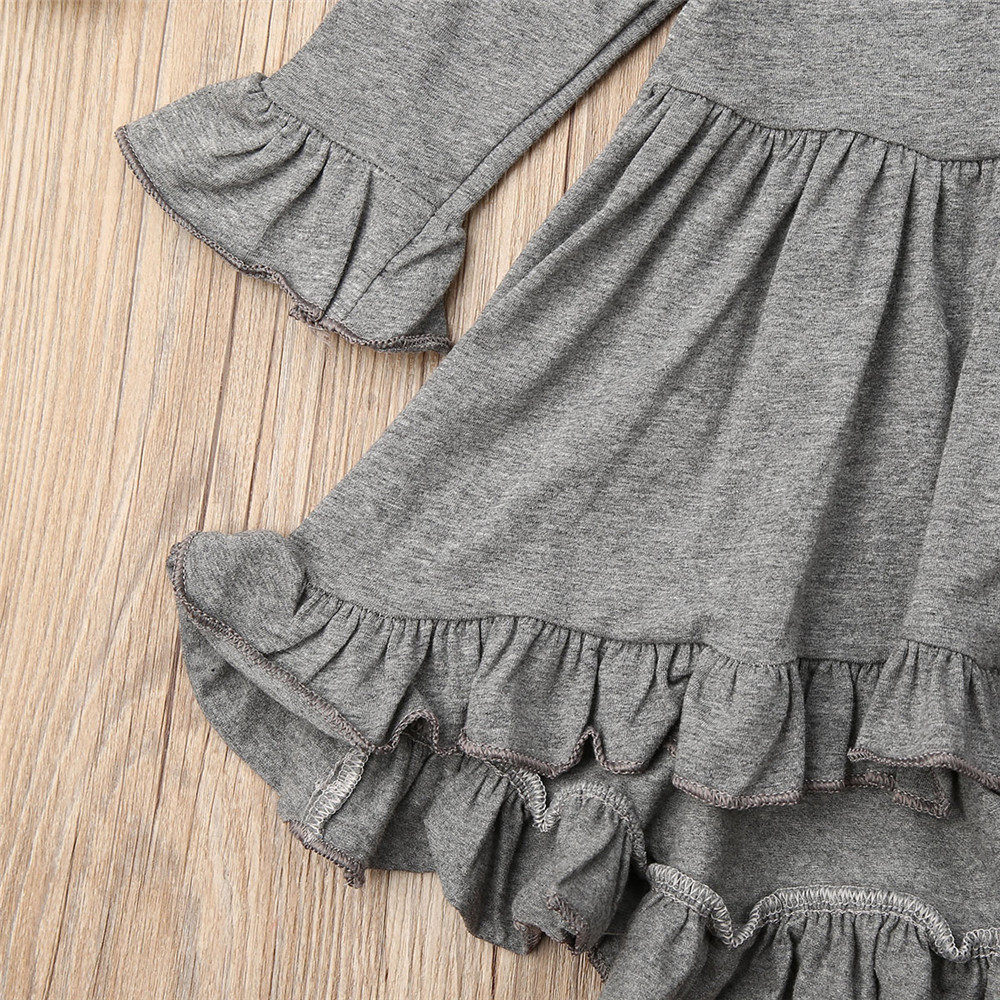 Baby Girl Clothing Sets Solid Color 