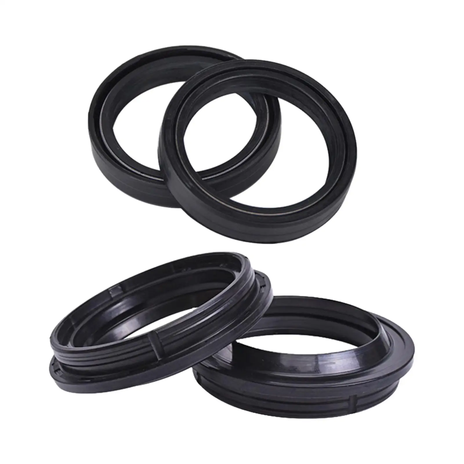 Front Fork Oil Seal and Dust Seal Kit Replace Parts 50x63x11mm Rubber Black for Tnt600GT Tnt600 EN125 EN250F MX300