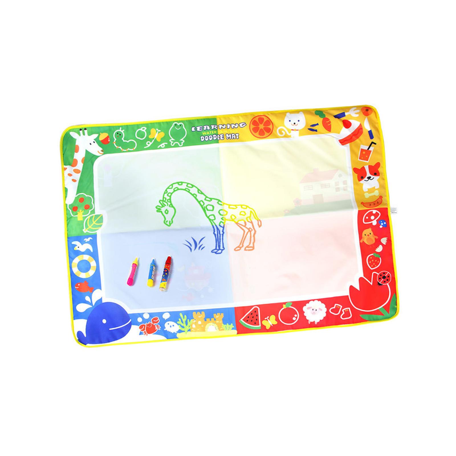 Doodle Mat Learning Toy Reusable No Mess 40x28 inch Water Drawing Mat Coloring Pad for Educational Toy Travel Chriatmas Present