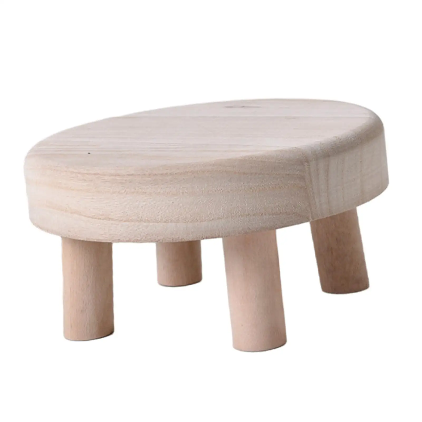 Wooden Flowerpot Stand Bonsai Shelf Step Foot Stool Kids Stool Flower Pot Holder for Living Room Entryway Office Garden Tabletop