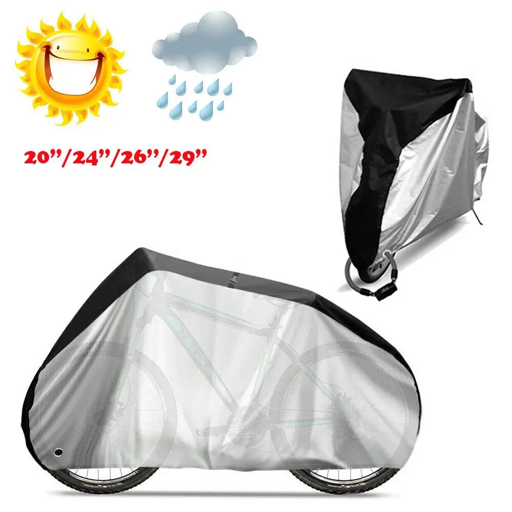 universal Cover Water Outdoor Indoor Stroage Covers for Mountain and Road Bikes,  Snow Rust