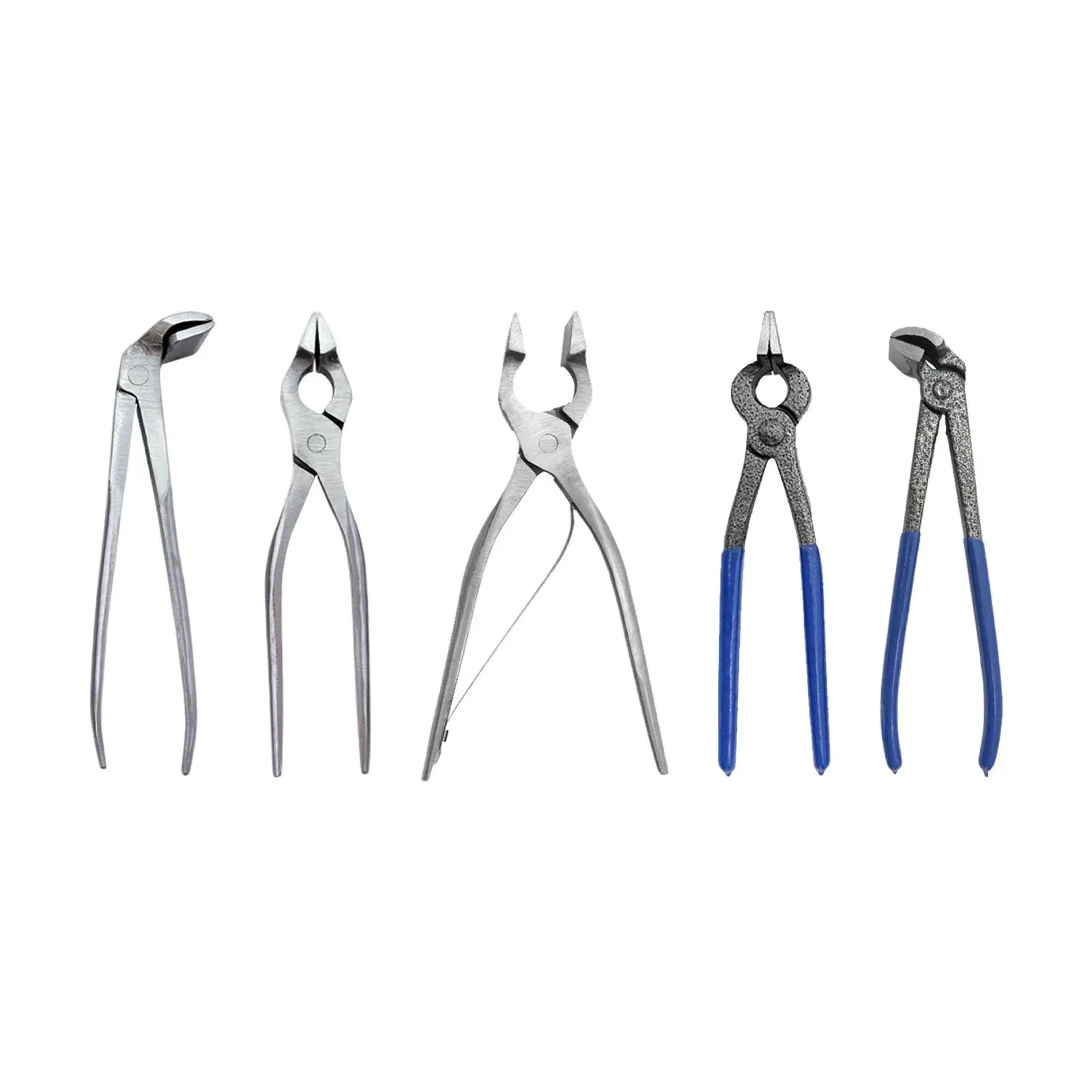 Leather Clamp Plier Leathercraft Edge Clamp Steel Bend Head Adjustment Press Flatten Pliers Clamp Cutting Side Snips Flat Pliers