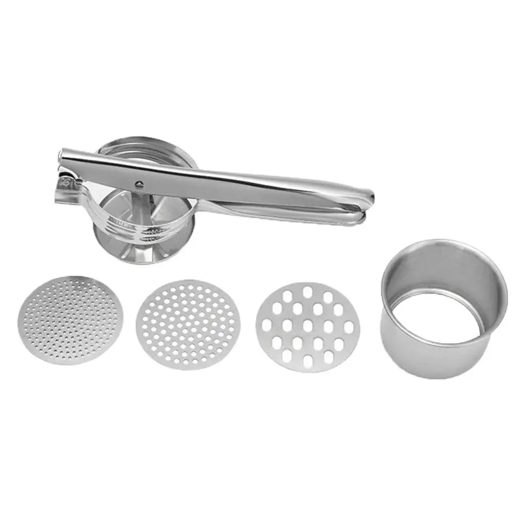 Potato Ricer and Masher Stainless Steel Non-Slip Ricer Potato Masher - Multi-  Mashed Potatoes, Carrots, , and 