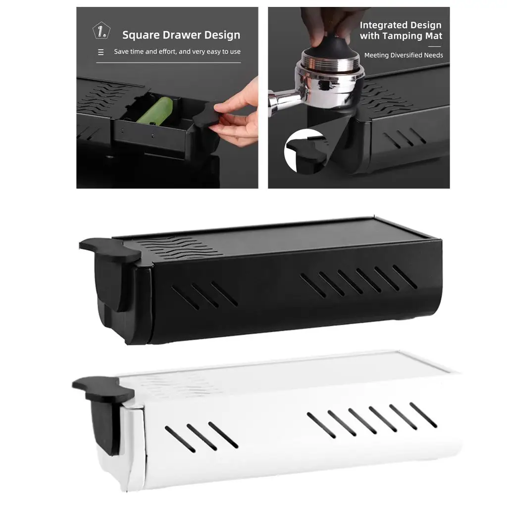 Professional Coffee Espresso Grounds Residue Knock Box Drawer Espresso Accessories Innovative Barista Tool for Home Office