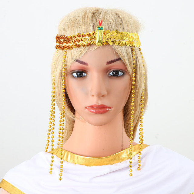 Uomo donna antica roma faraone Costume Cosplay colletto maniche braccio  cintura Set per Halloween egiziano Cleopatra Roleplay accessori - AliExpress