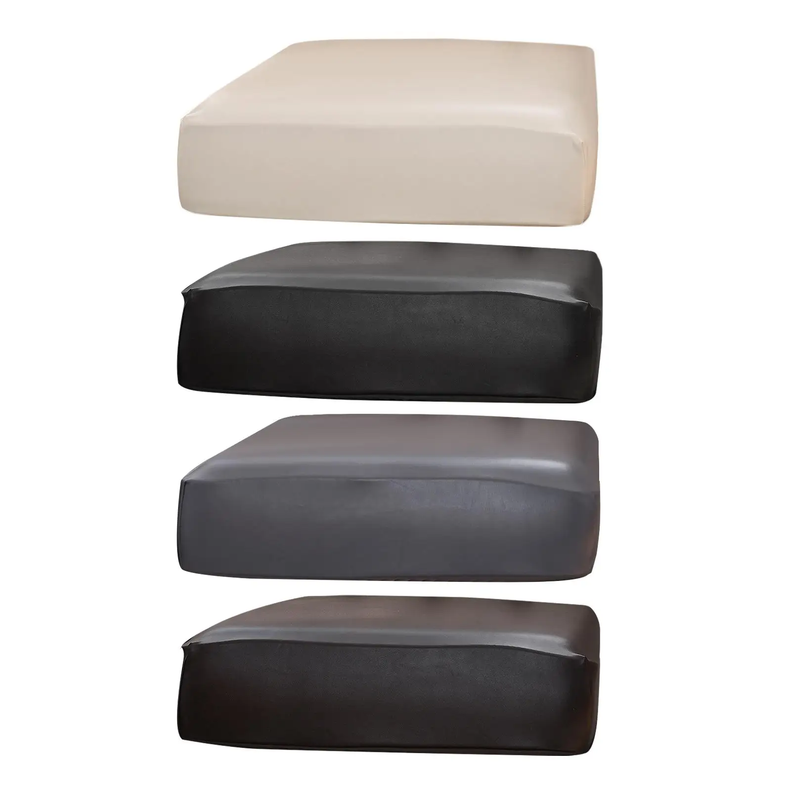 PU Leather Sofa Cushions Cover Protector Case Stretchy for Living Room