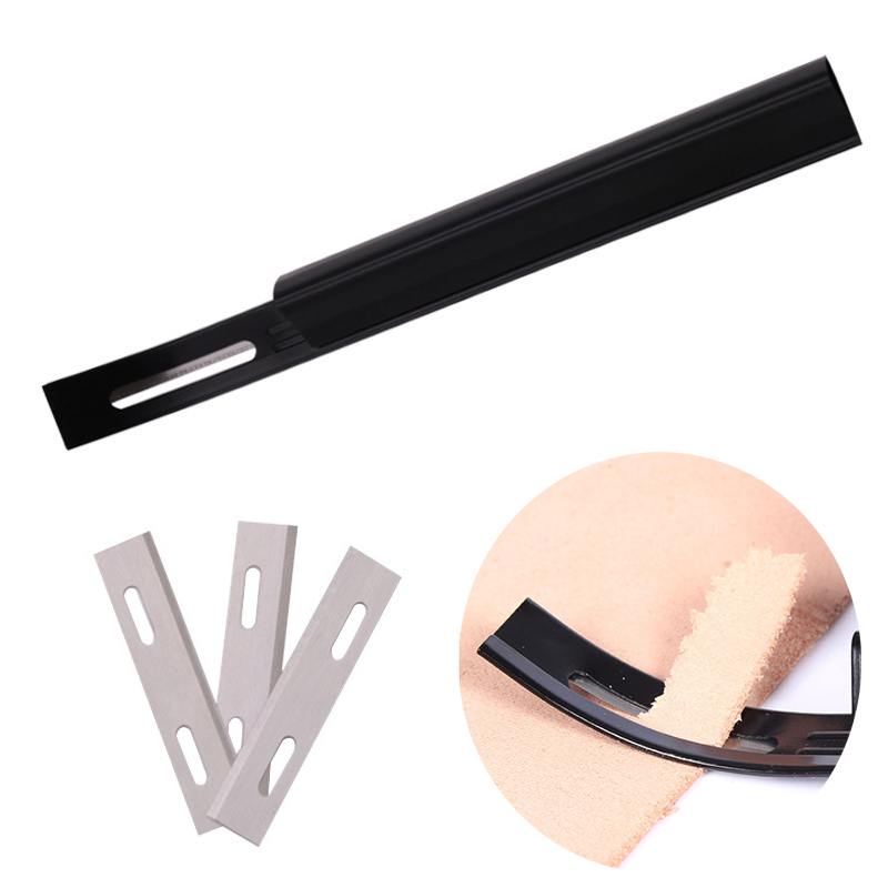 Leder Schälmesser Leder Handwerk Nut Schnitzmesser DIY Nähte Werkzeug Leder Sicherheit Schneidemesser LeatherCraft handgefertigte Werkzeuge – Detail 1