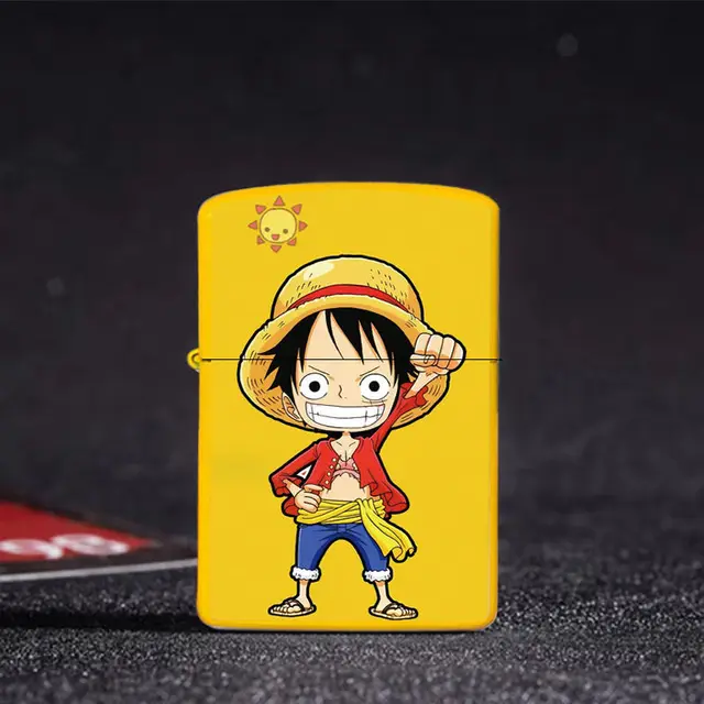 Bandai Anime Genuine One Piece Lighter Pure Copper Carved Flip Anime  Personality Creative Kerosene Lighter Cartoon Holiday Gift - AliExpress