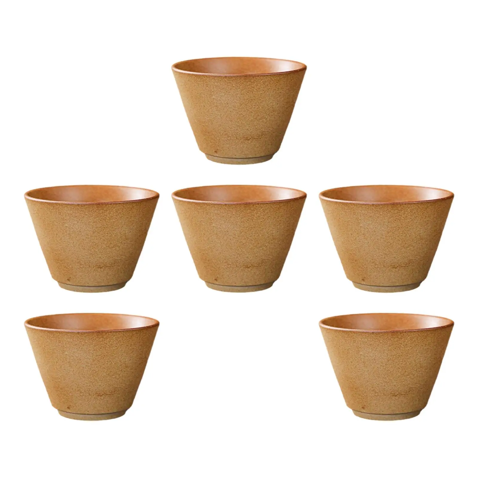 6 Pieces Chinese Porcelain Tea Cup Traditional Handmade Sake Cups Mug for Home Travel Office Tea Ceremony Party Adults Men Women
