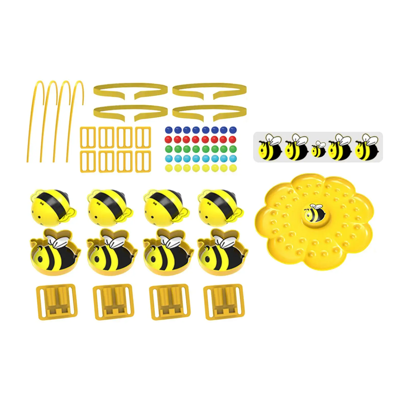 Forehead Fishing Game Toy Counting Toy Development Toy Magnetics Bead Little Bee Montessori Toy for Girls Boys Kids Children