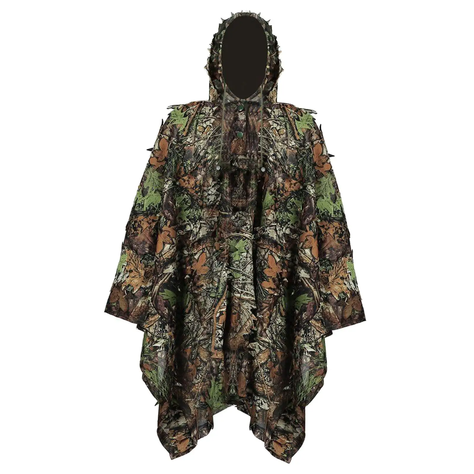 Ghillie Suit for Men Jacket Hood Camo Suit for Hunting Halloween Photography