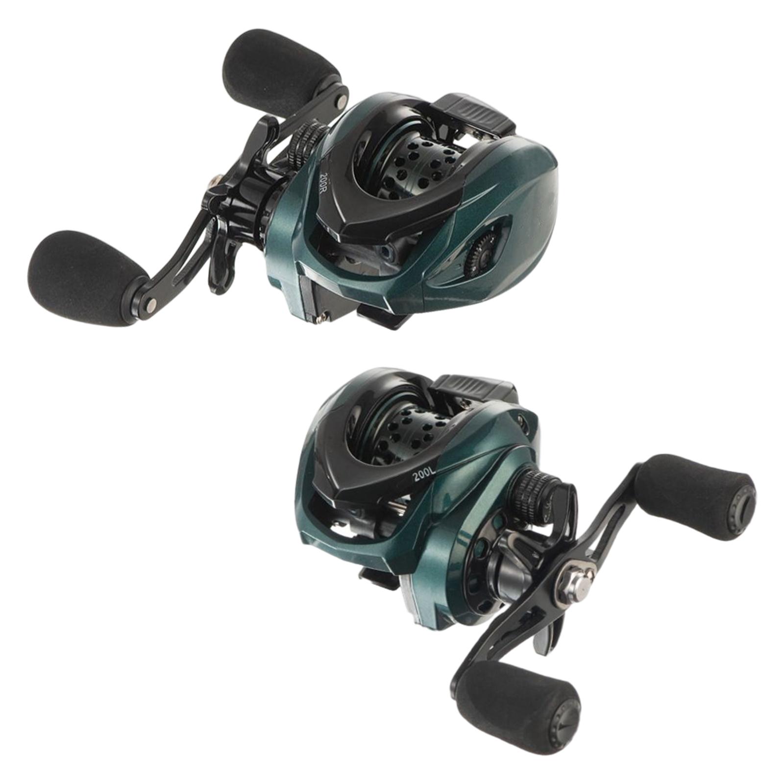 7.2:1 Gear Ratio High Speed Baitcaster Fishing Reel Baitcasting Reel 3+1BB 10 Level Magnetic Brake Saltwater Freshwater