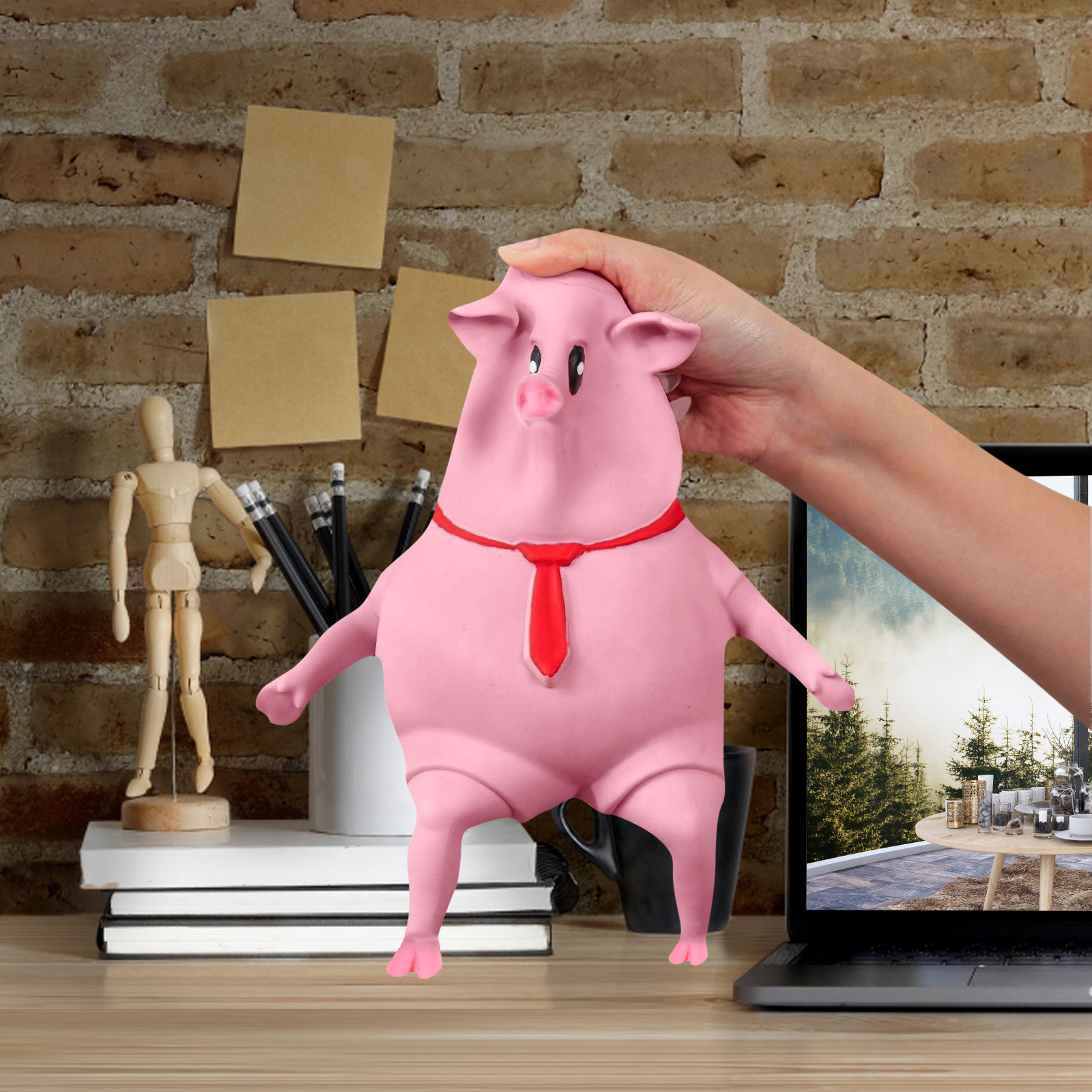 Cubo Antiestres Juguete Antiestrés De Cerdo Rosa Material TPR