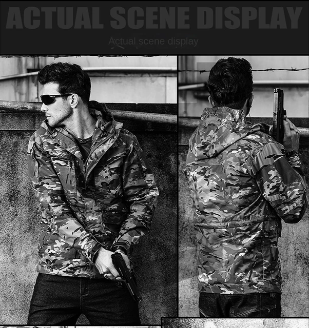 S.ARCHON Waterproof Tactical Fleece Jackets Men Hooded Military Camouflage  Field Jacket Coat Winter Warm Windbreaker Army Jacket - Price history &  Review, AliExpress Seller - Shop3086081 Store