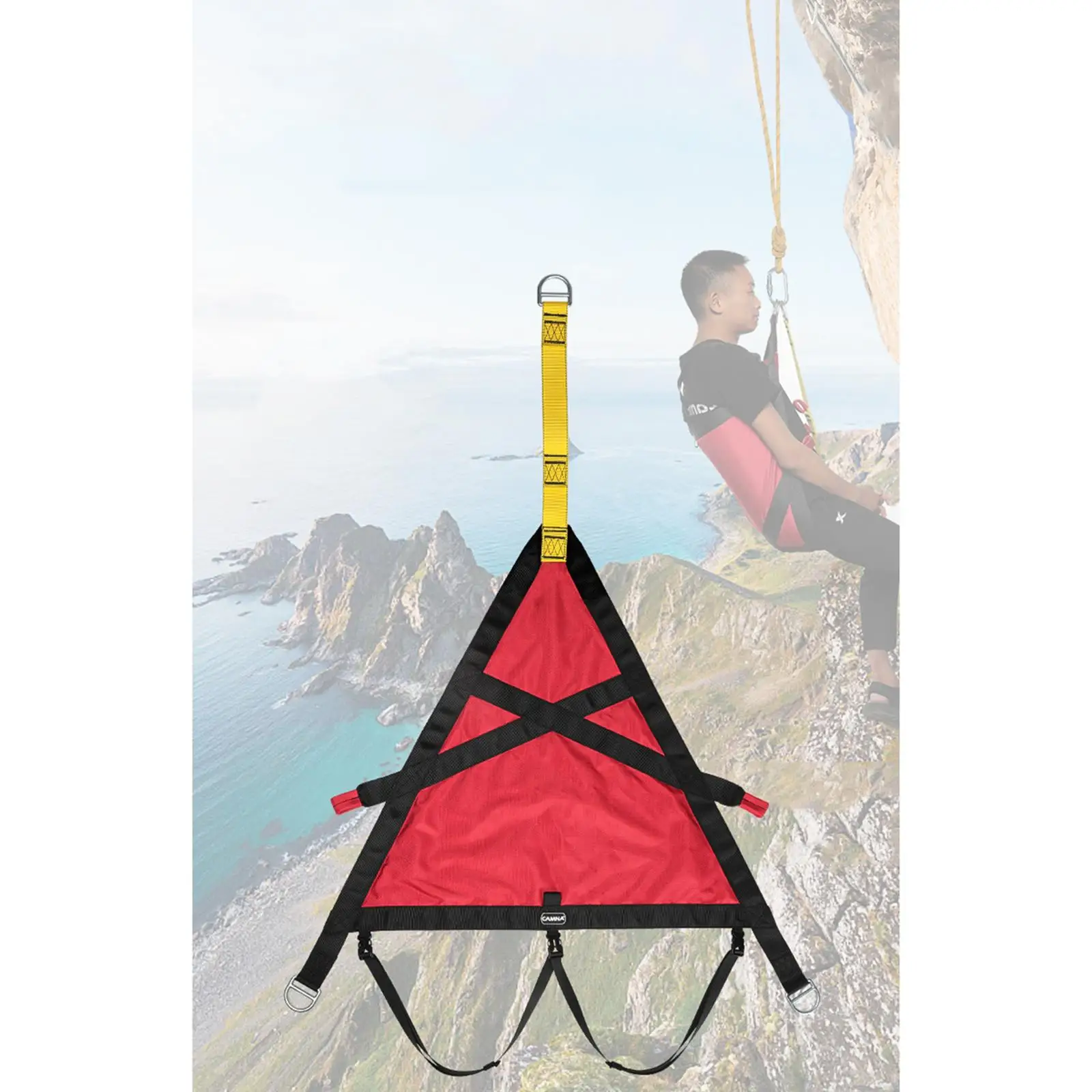 Triangle Evacuation Harness Outdoor Climbing Safety Belt for Mountaineering