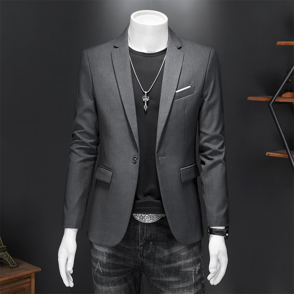 High Quality Business Slim Fit Single Buttons Suits Jacket Men Slim Fit Casual Fashion Wedding Groom Tuxedo Blazer Coats 6XL-M