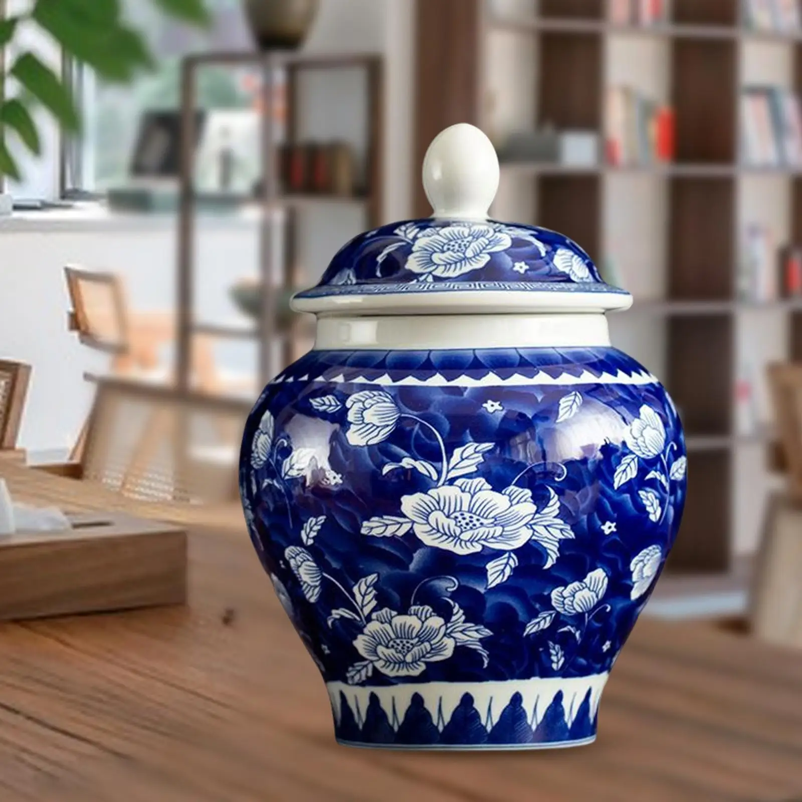 Glazed Porcelain Dried Flower Vase Asian Decor Multi Purpose Chinese vase
