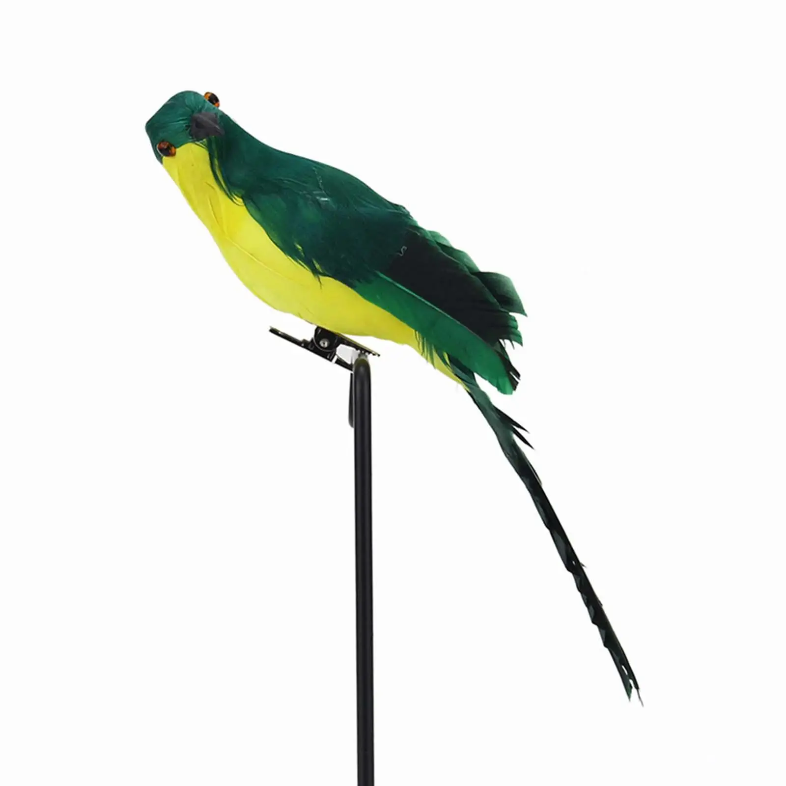  Artificial Birds Photography Props Model Sculpture Statue Feathered Parrot for Outdoor Crafts Porch Pathway Landscape Decor