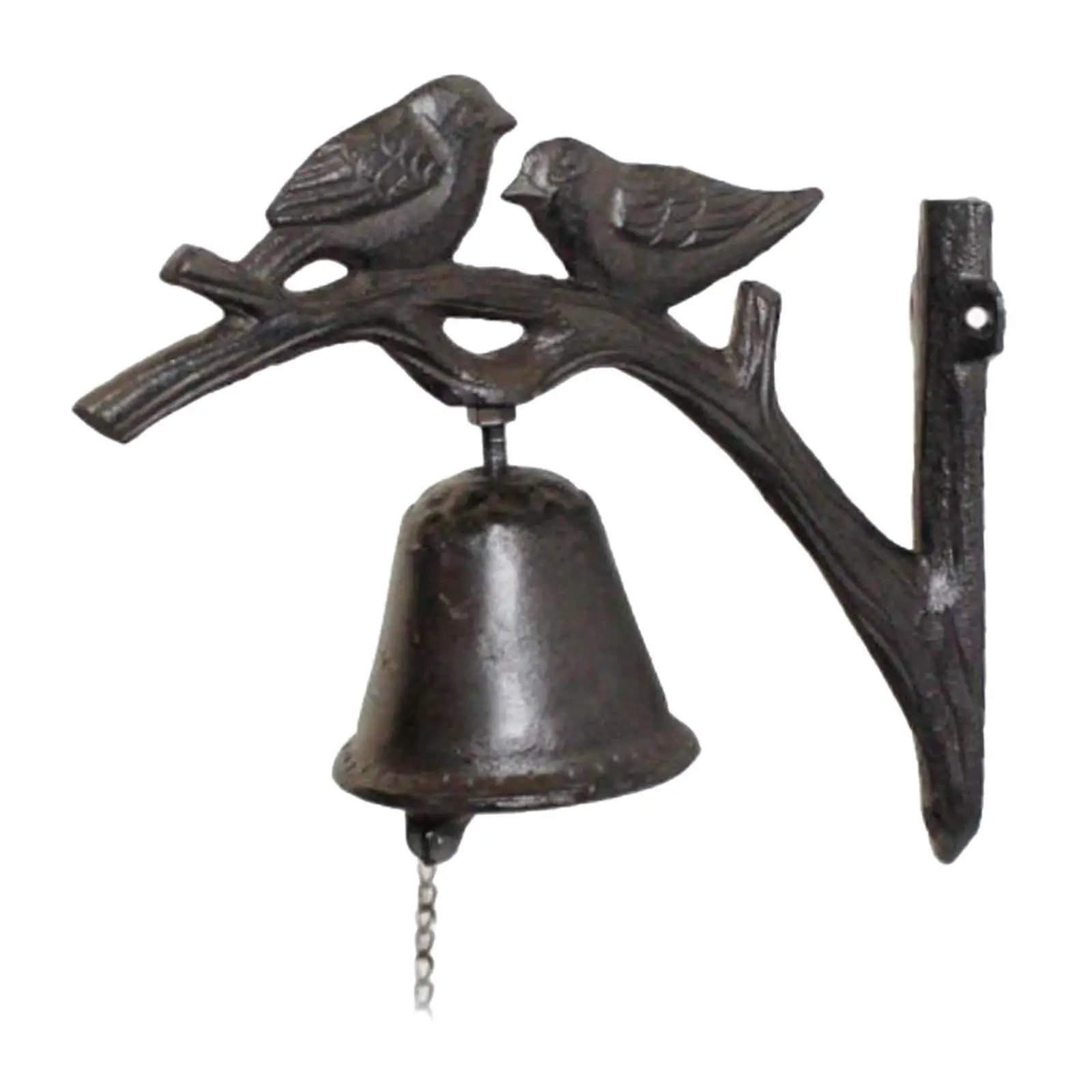 Vintage Cast Iron , Entry Door Bell, Outside Hanging Decor or Indoor Decoration Wall  Farm and  Bell
