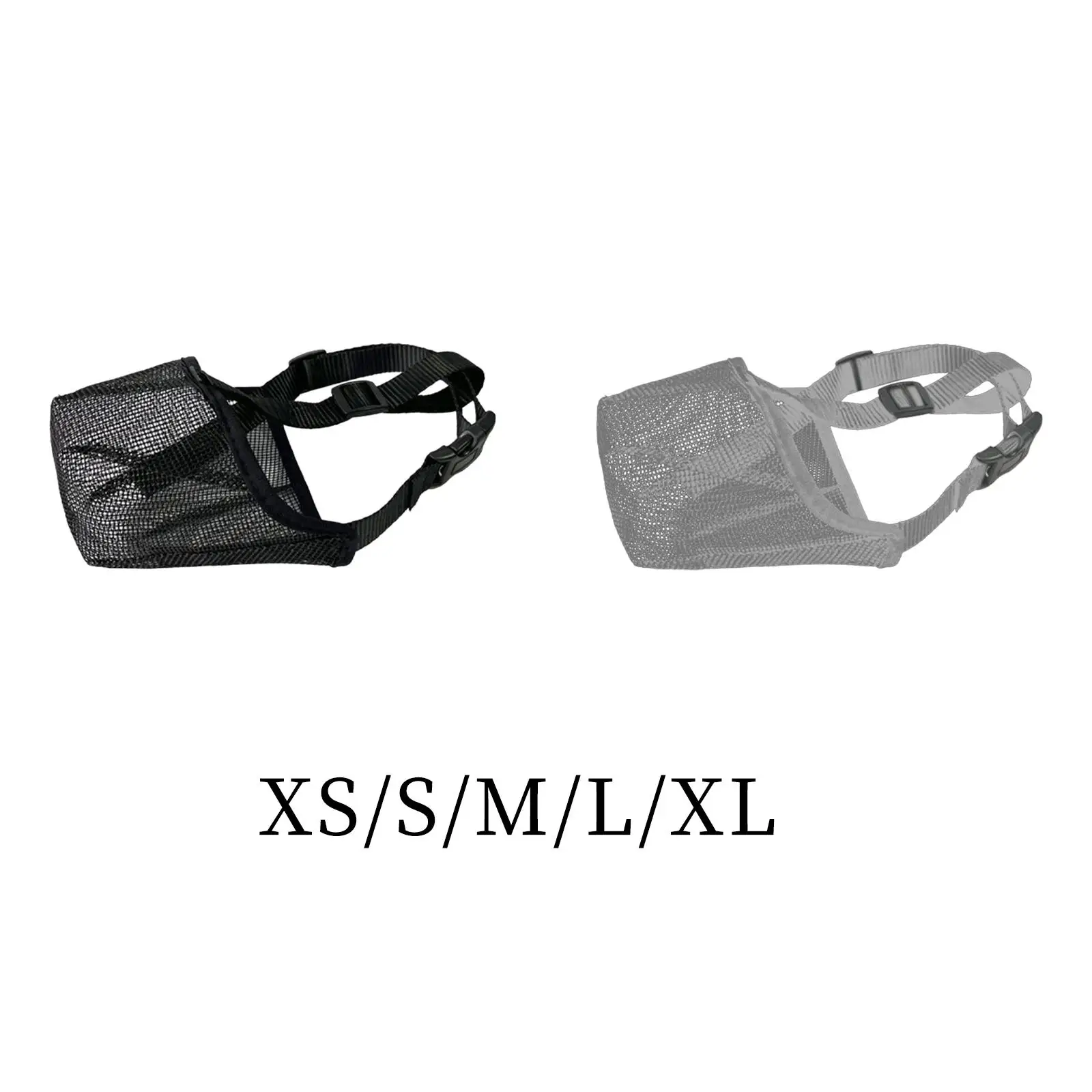 Muzzle for Dog with Adjustable Straps Mesh Mask Cover for Behavior Training