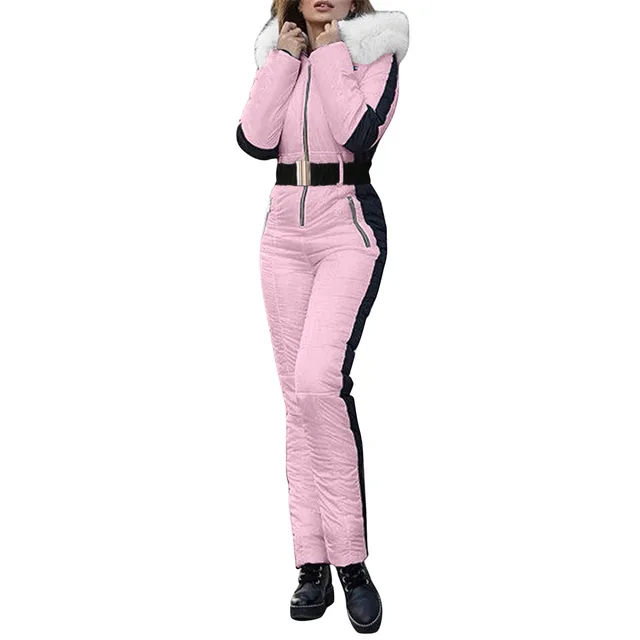 YiHWEI Jumpsuit Women's Summer Short Striped Thick Women's Zip Ski Suit Ski  Suit Hot Sports Outdoor Snowboard Casual Fashion Women Jumpsuit Sexy Angel  Costume Women, pink : : Fashion
