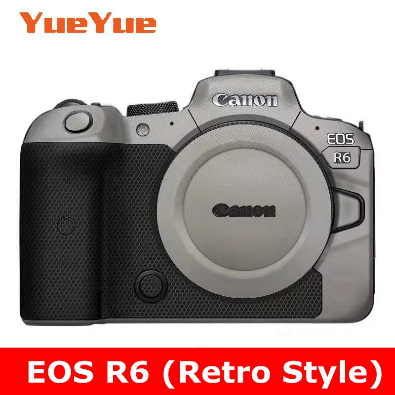 (Retro Style) For Canon EOS R6 EOSR6 Anti-Scratch Camera Sticker Coat Wrap Protective Film Body Protector Skin Cover