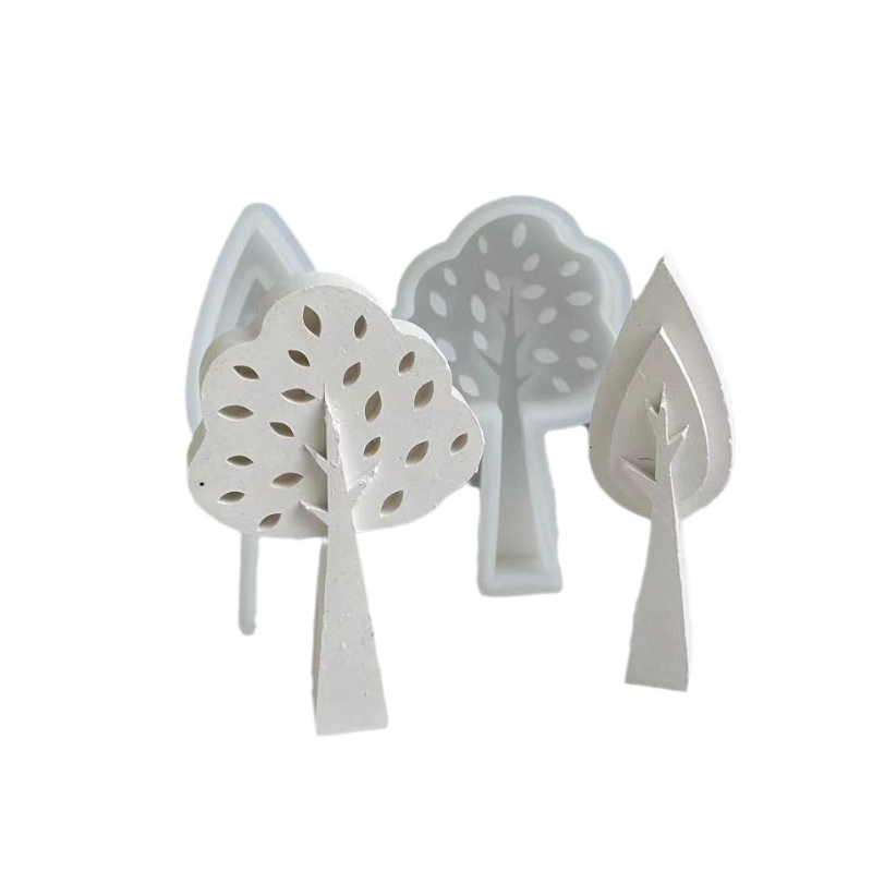 Description Picture 6 of itemSmall Tree Silicone Candle Mold for Handmade Desktop Decoration Gypsum Resin Aromatherapy Candle Silicone Mould Soap Mold