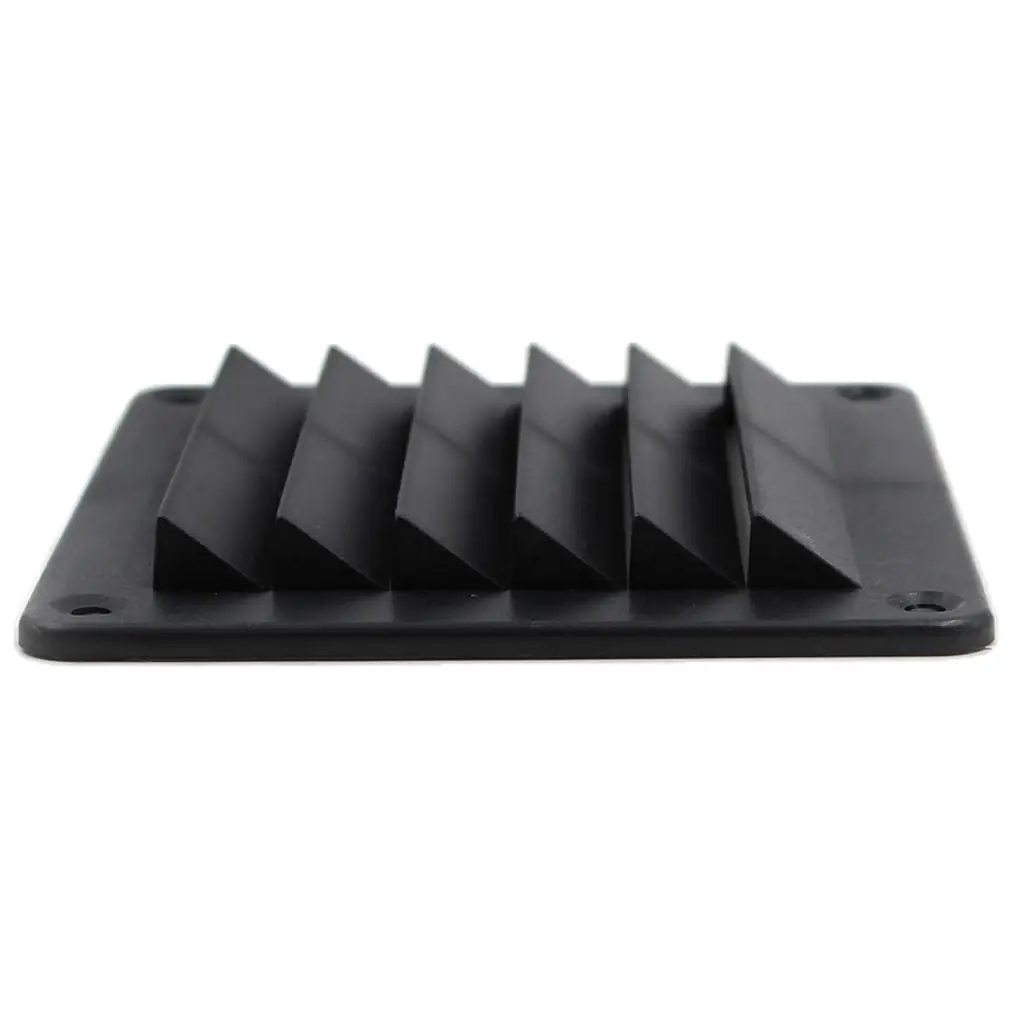 Replacement 5.5`` x 5`` Marine Boat Louvered Style Vent Cover (Black)