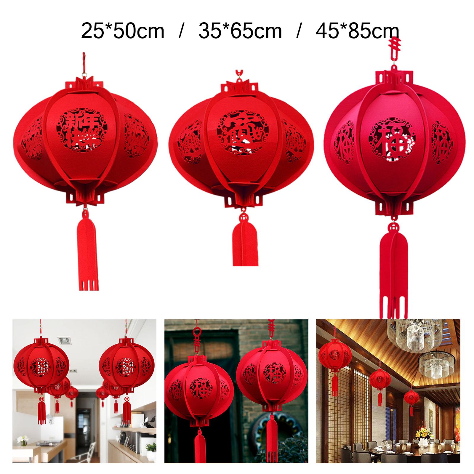Chinese Festival Celebration Lantern Chinese Lucky Red Fu Lantern
