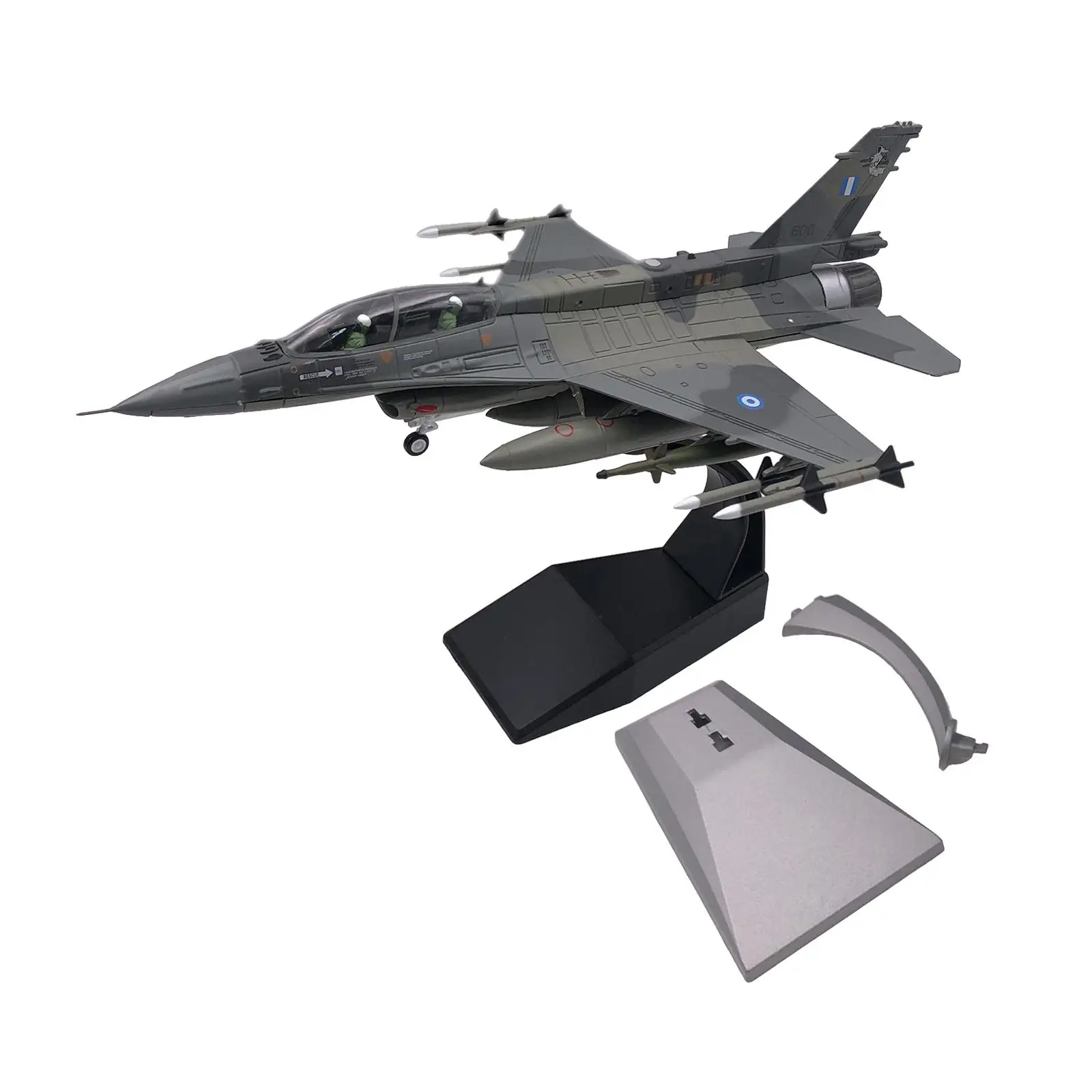 Alloy 1/72 F16D Fighter Model Desktop Decoration with Base Souvenir Gift Plane Model for Bedroom TV Cabinet Cafe Bookshelf Home