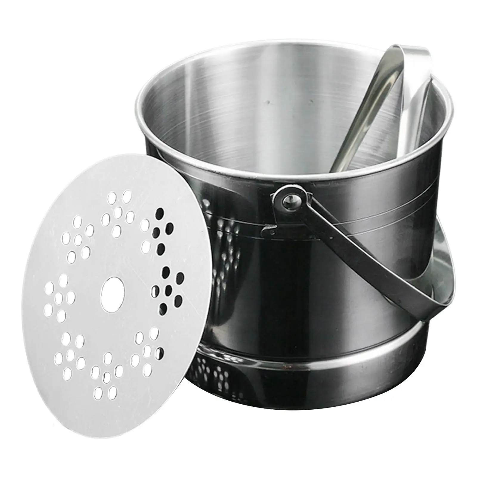 1L Stainless Steel Ice Bucket with Ice Clip Versatile Chiller for