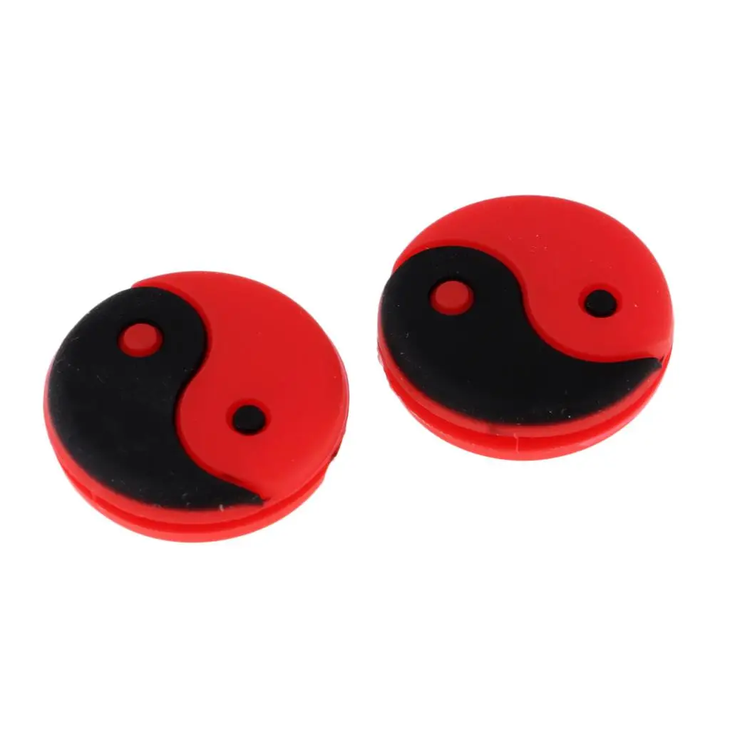 Pack 2 Tai Chi Round Shock Absorber Vibration Dampeners for Tennis Squash Racquet