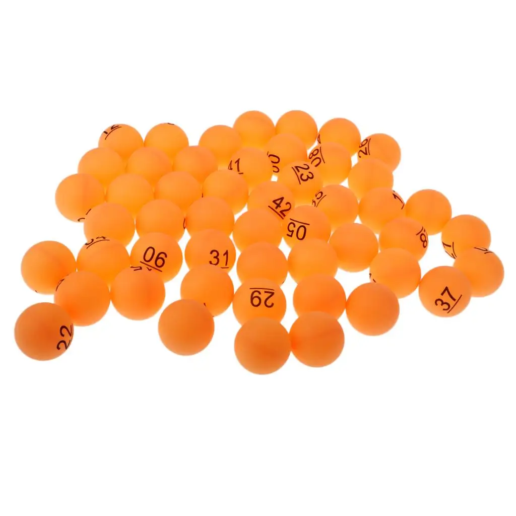 50x Table Tennis Pong Balls 40mm Training Palying Ball Lottery Washable