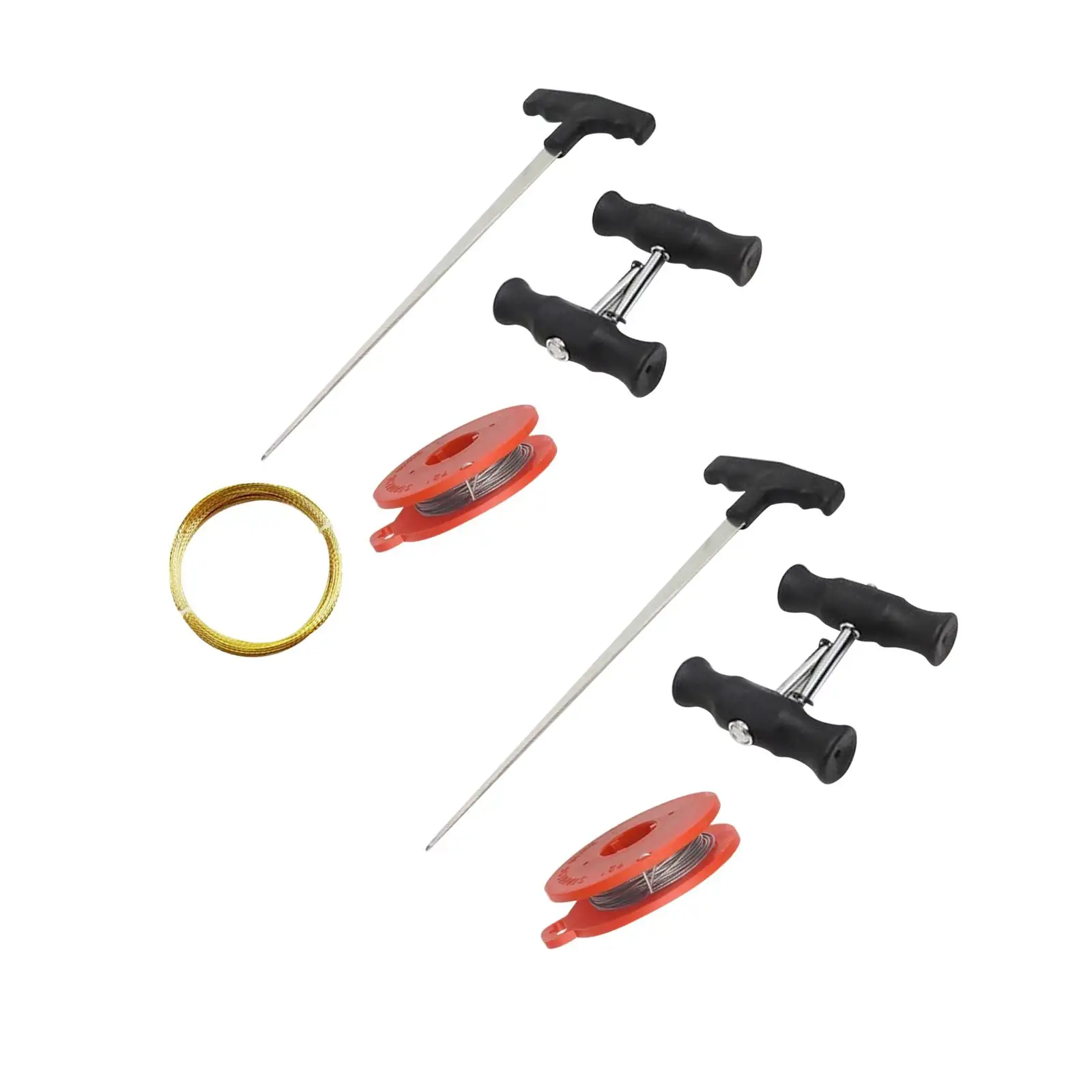 Auto Windshield Removal Tools Set Quality Compact Durable Car Glass Disassembly Non Slip with Steel Wire Wind Glass Remover