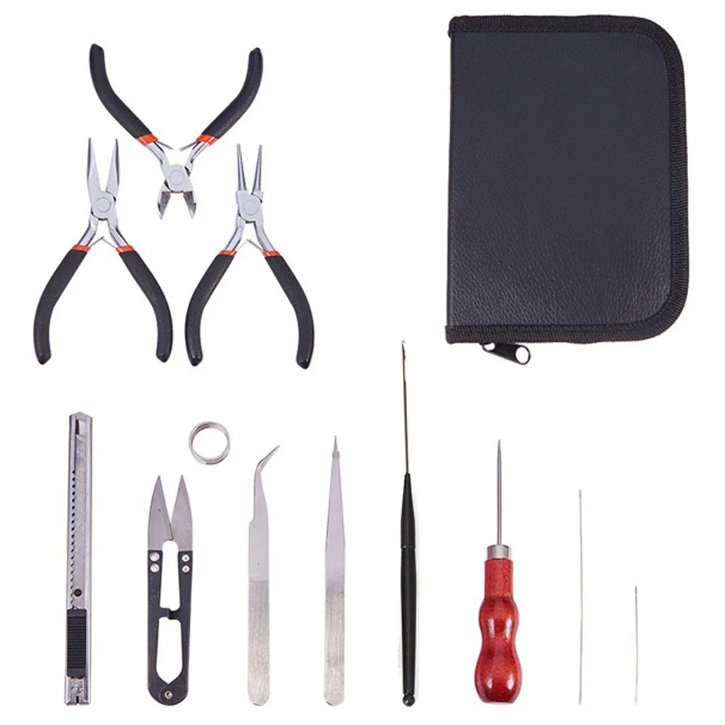 12Pcs/Set Jewelry Tools with Plies And Repair Jewelry Making DIY