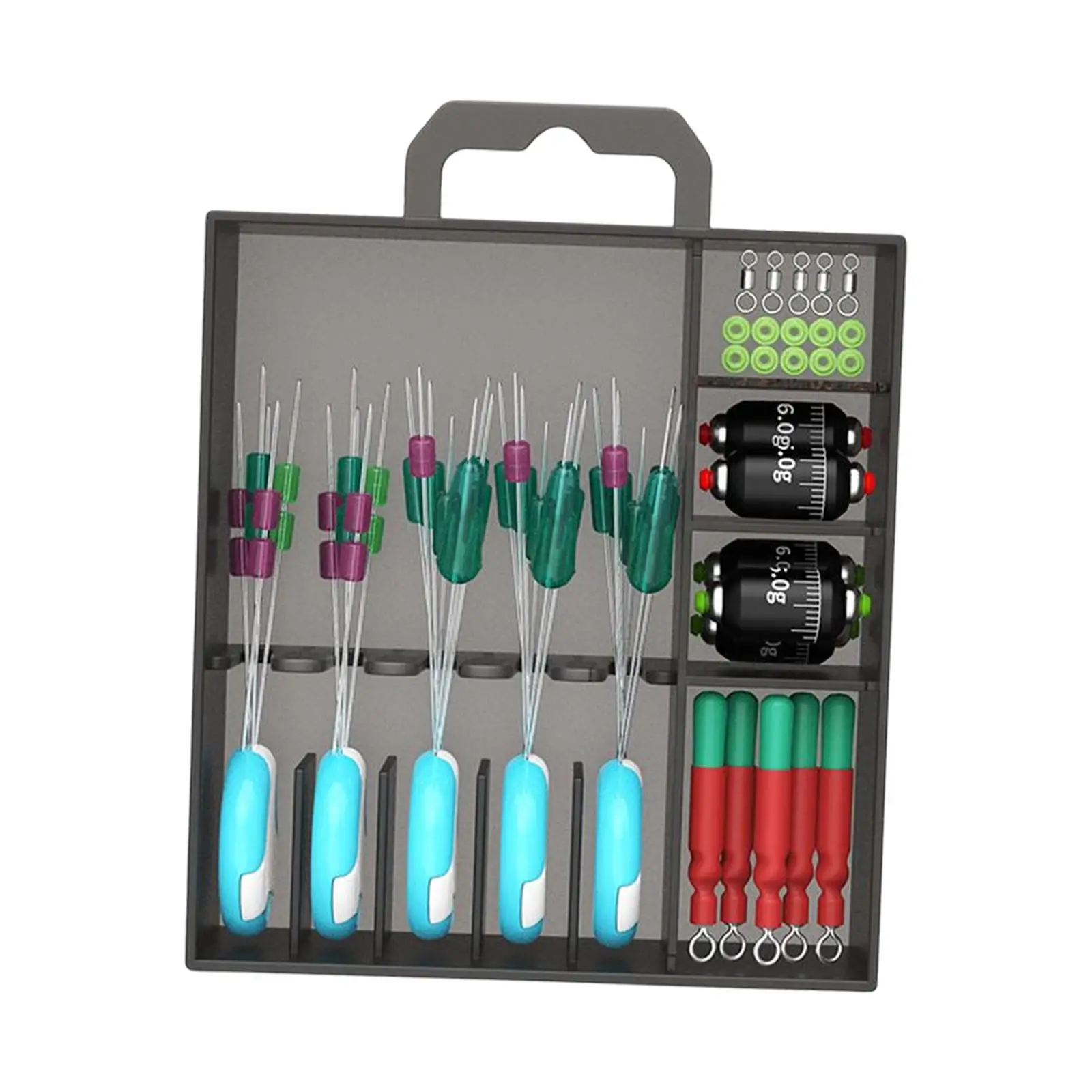 30-piece Fishing Accessory Set with  Stoppers, Glide And Drive Set, . Weight Plates, for Roller Barrels