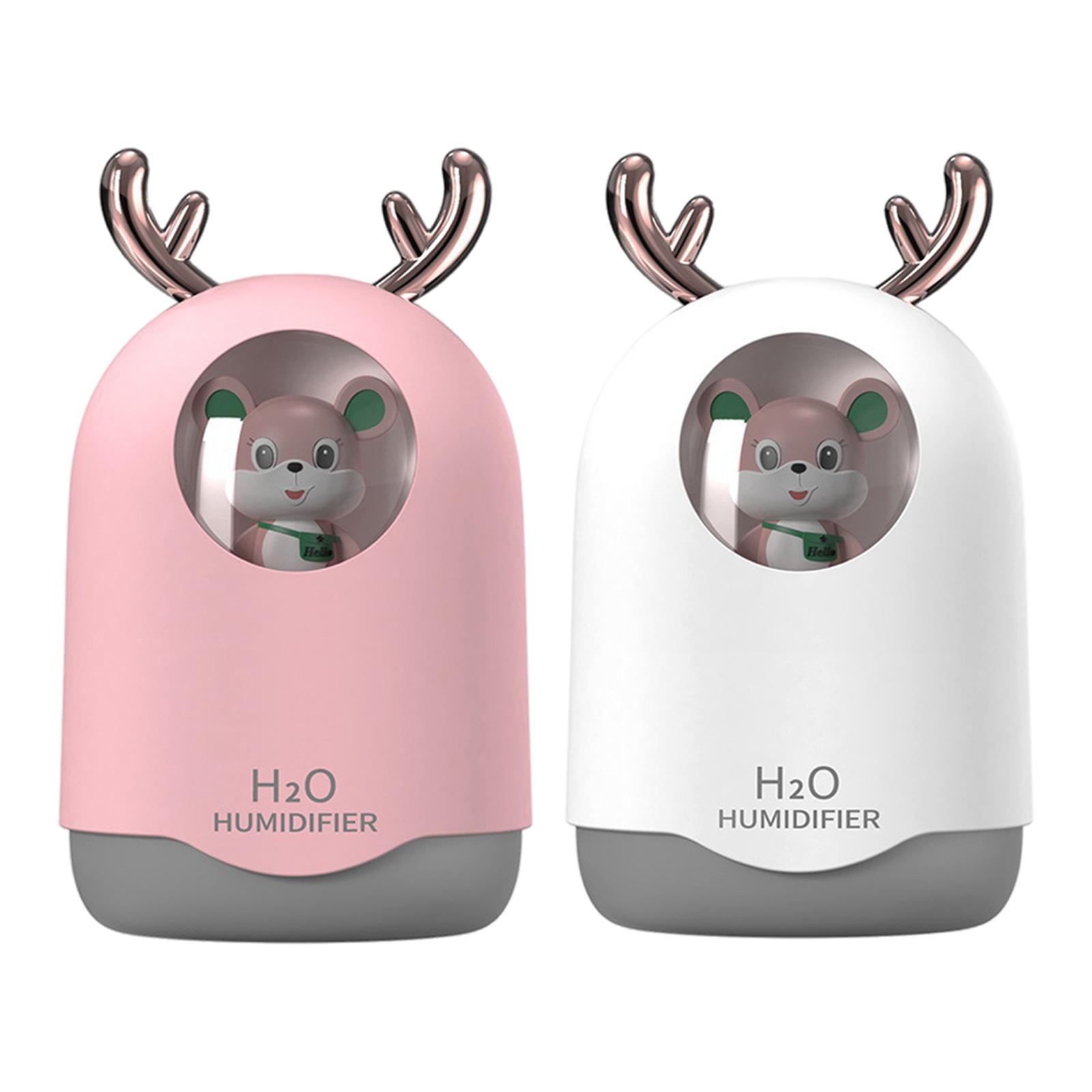 USB Air Humidifier with Night Light, Aromatherapy Essential Oil Diffuser Aroma Oil Diffuser for Baby Room Spa Office Nightstand