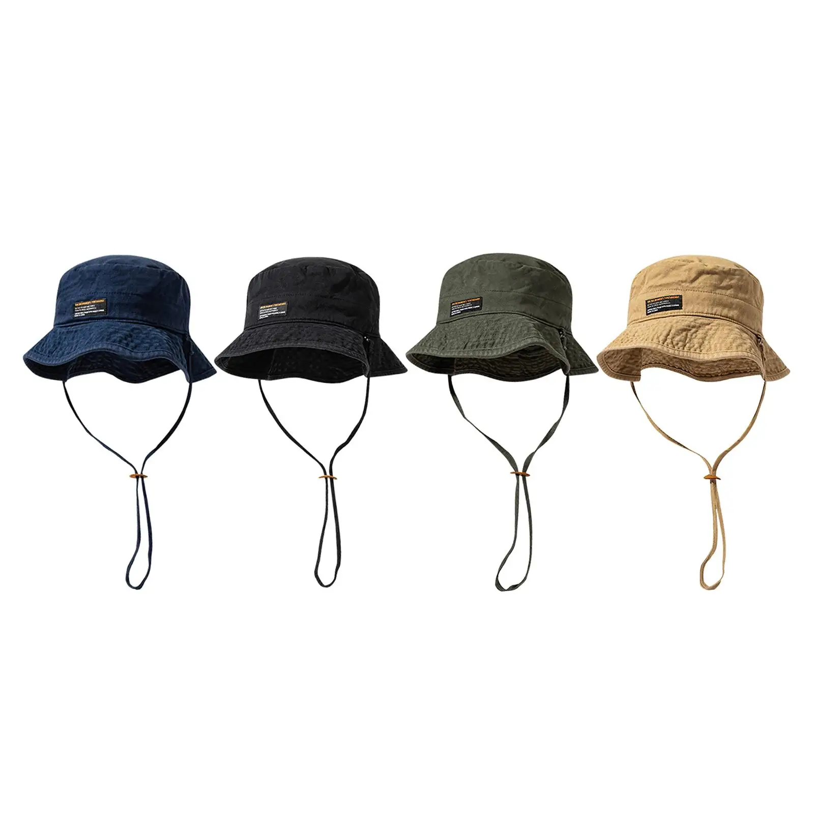 Unisex Bucket Hat Double Sided Cotton Sun Protection Travel Outdoor Beach