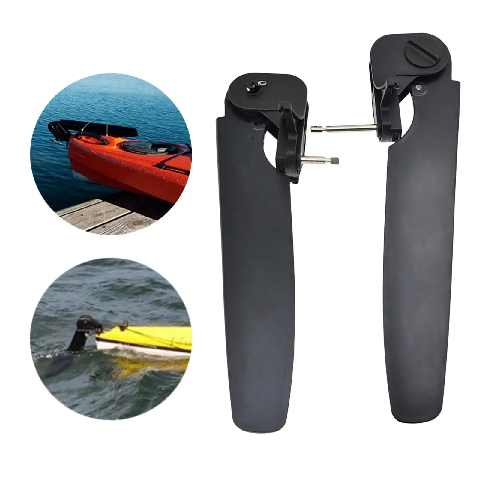 Kayak Boat Rudder Foot Control Switch Direction Accessroy Blade Black Steering System for Canoe Tail Watercraft Fishing Boat Sea