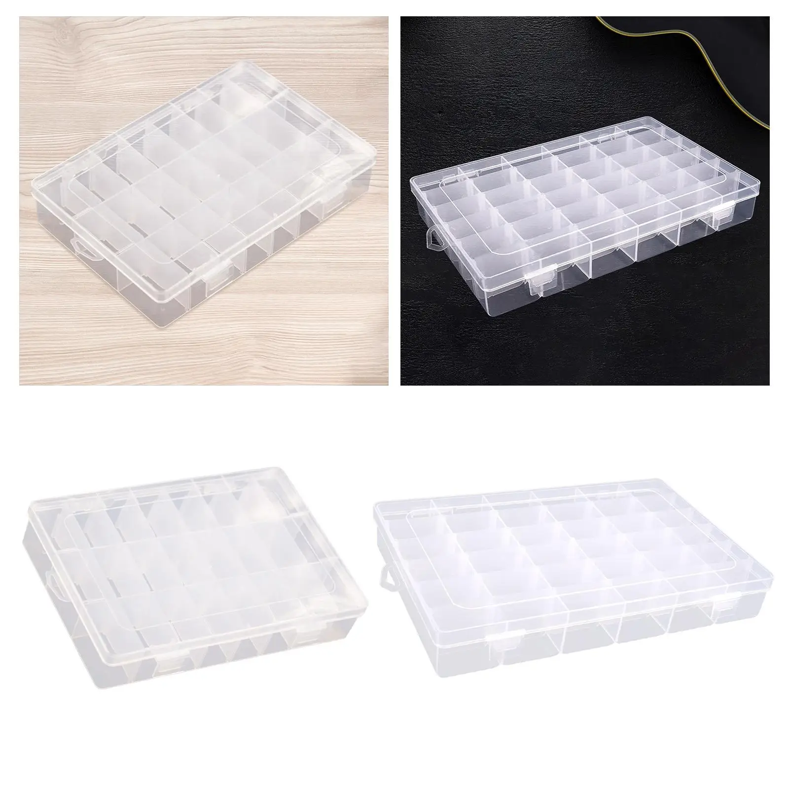 Sewing Thread Storage Box Grids Container Nail Polish Sewing Thread Holder