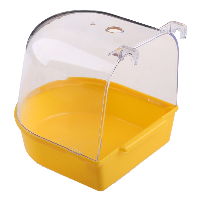 Title 8, Pet Bird Bath Box Parrot Bathing Tub Cage Acces...