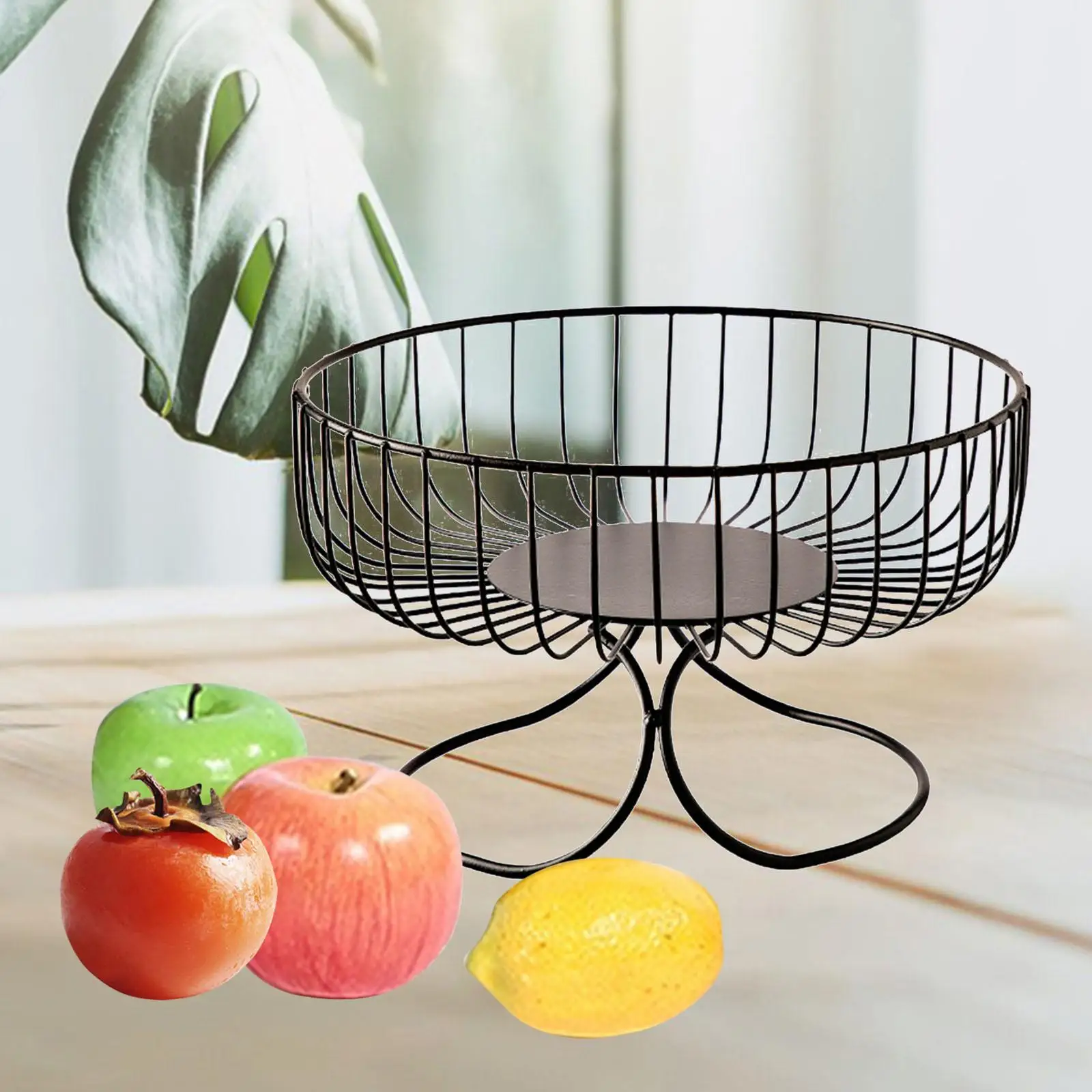 Fruit Basket Stand Storing Holder Countertop Fruit Bowl Basket Holder for Snacks