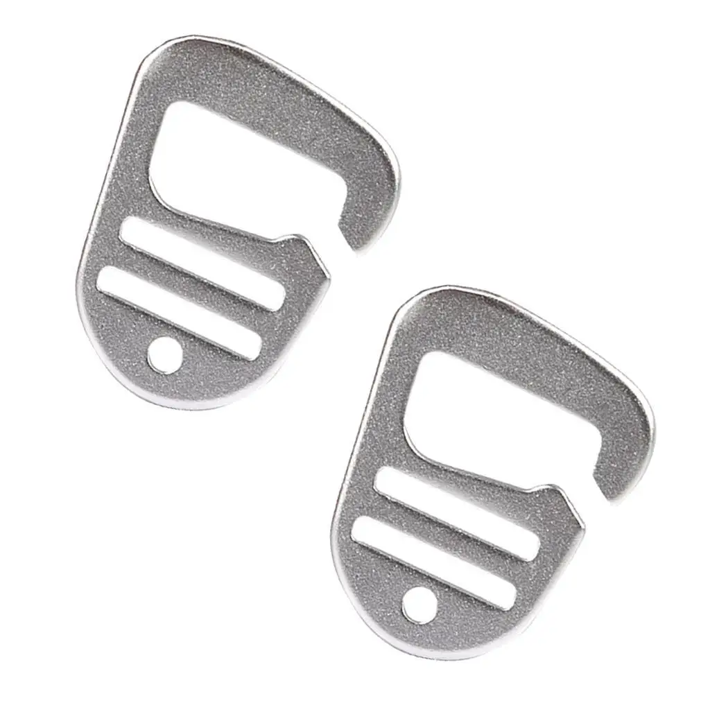 2 Pcs Strong Metal G Hook Webbing Buckles Quick Release Buckle Outdoor Backpack Accessories for Camping  Backpack Bag